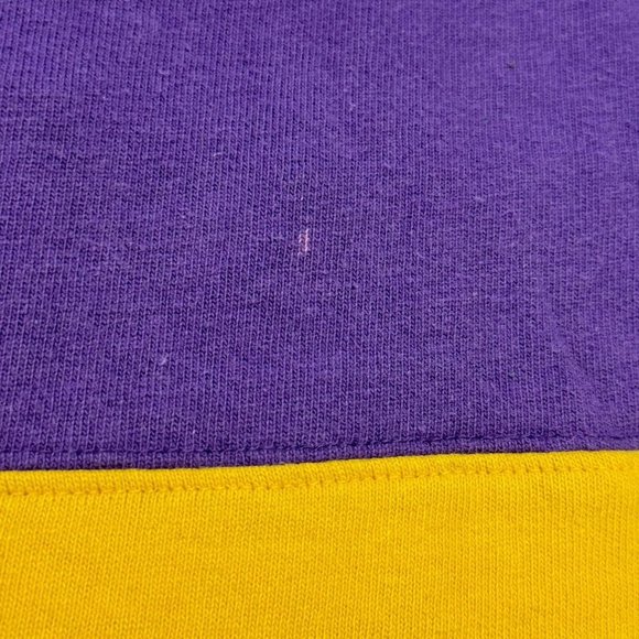 Vintage Pro Player Los Angeles Lakers Shirt Mens XL 1/2 Zip Embroidered Shooting - Picture 12 of 14